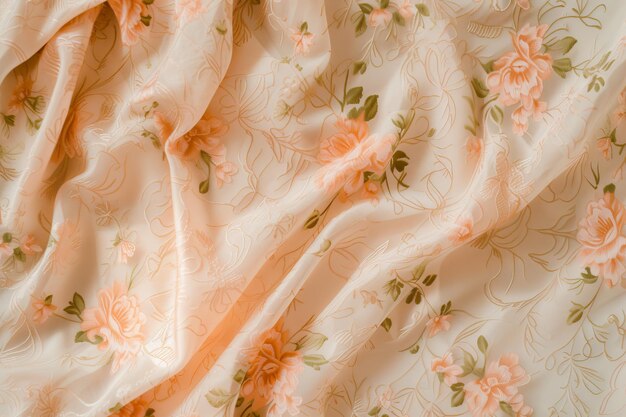 写真 優雅 な 花 の 織物 で 柔らかい 桃 の 色