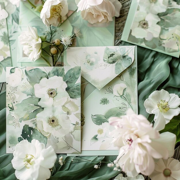 Photo elegant floral and minimalist wedding invitations sophisticated design inspirations