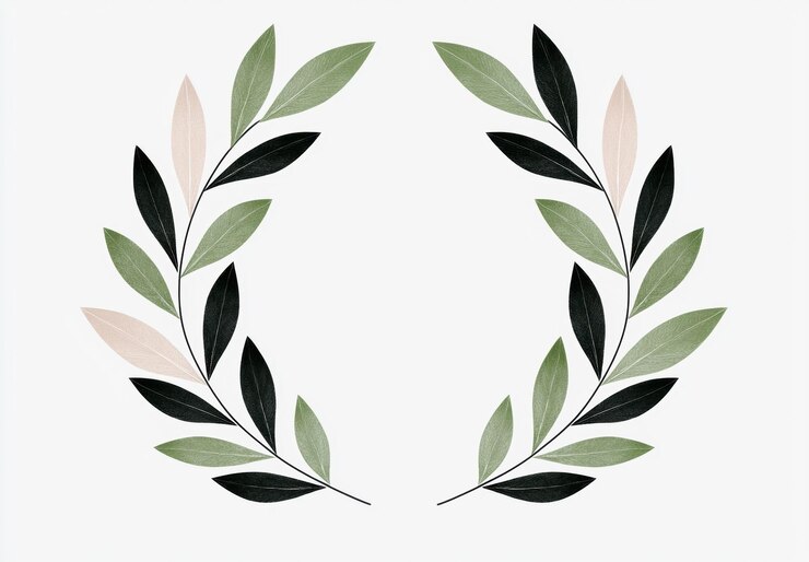Photo elegant floral wreath design