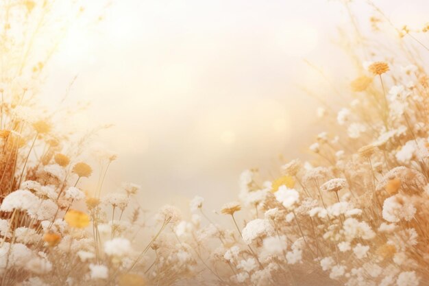 Elegant Flower Background with Copy Space