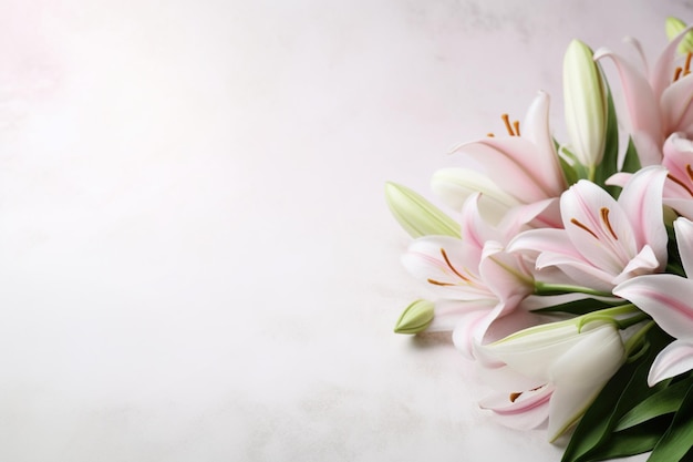 Elegant Flower Background with Copy Space