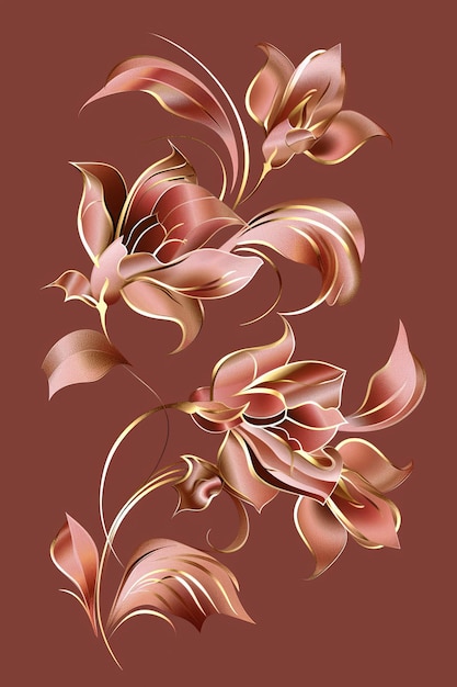 Photo elegant flowers design