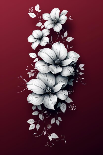 Foto design elegante dei fiori