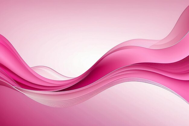 Elegant flowing pink business wave background