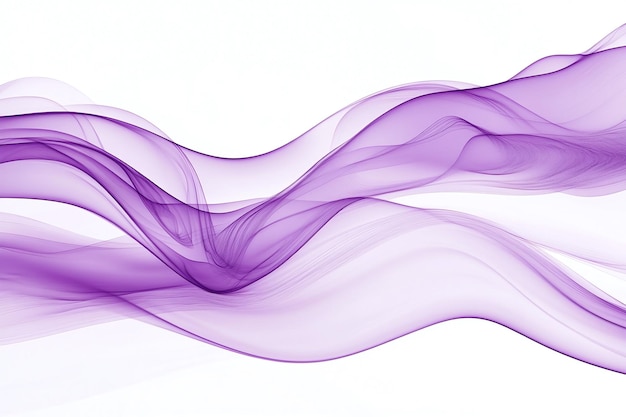 elegant flowing purple chiffon delicate and airy fabric waves in a minimalistic and sophisticated