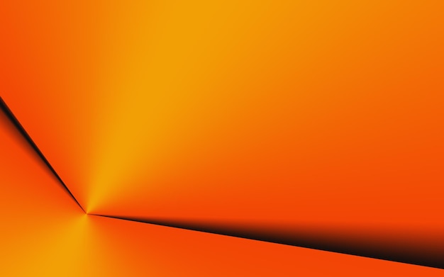 Elegant and fresh orange paper fold abstract background