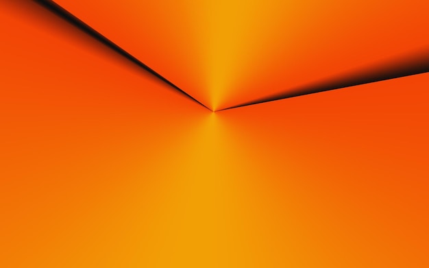 Elegant and fresh orange paper fold abstract background