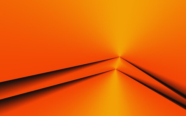 Elegant and fresh orange paper fold abstract background