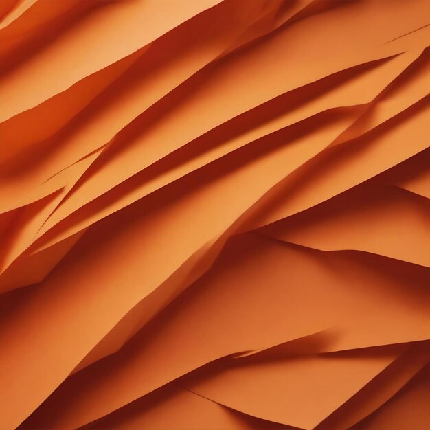 Elegant and fresh orange paper fold abstract background
