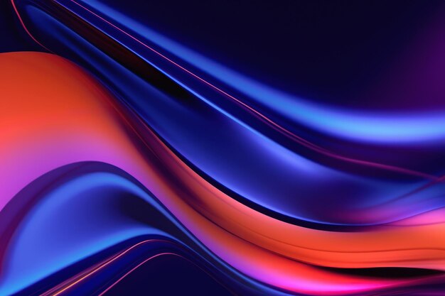 Photo elegant fusion purple and blue wavy lines background captivating abstract design with futuristic flair for a modern aesthetic perfect for adding visual intrigue to your projects and presentations