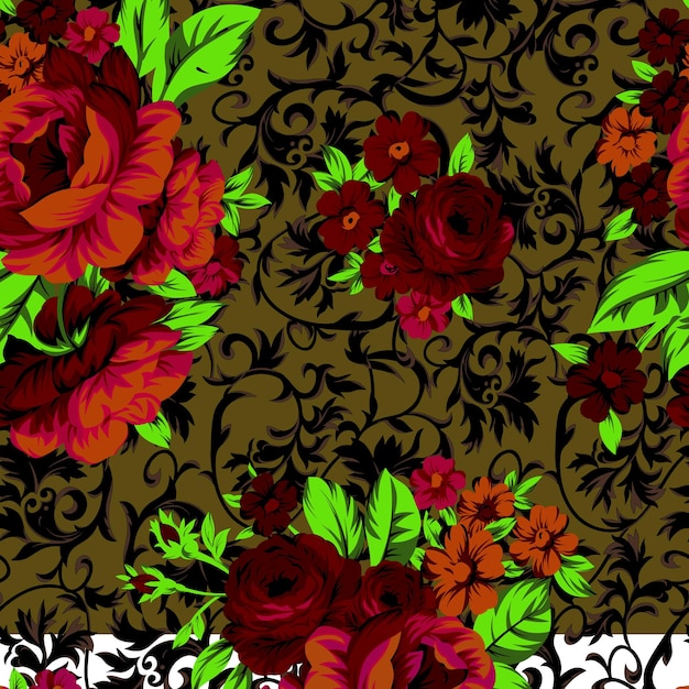 Elegant gentle trendy patterns in smallscale flowers Millefleurs Liberty style Floral seamless