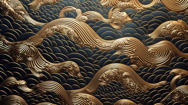 Elegant Gold Foil Pattern