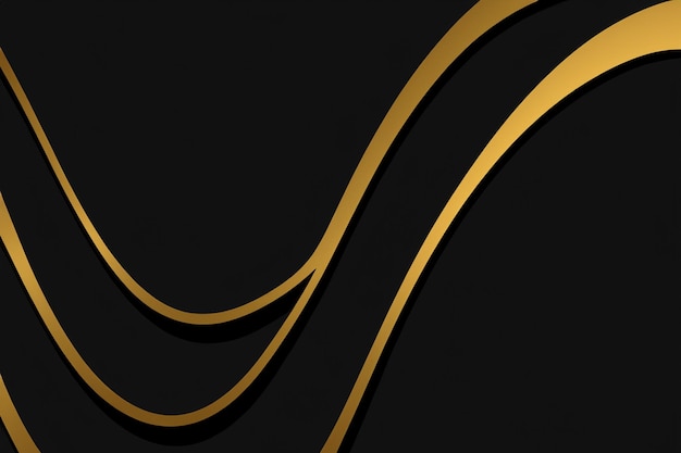 elegant gold lines on sleek black background for luxury designs