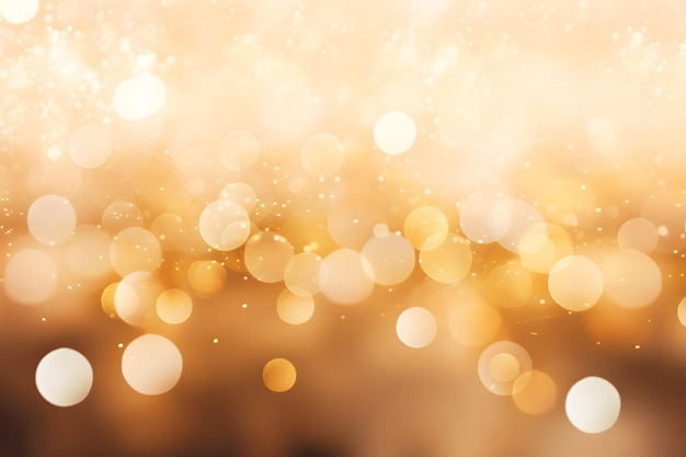 Photo elegant golden bokeh