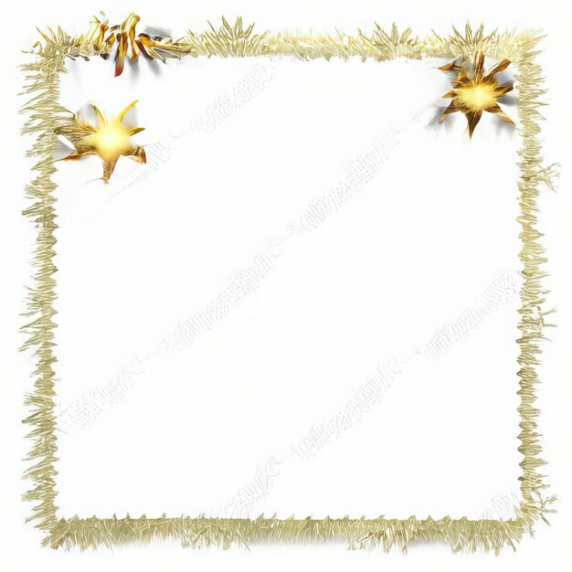 Photo elegant golden christmas frames new year border