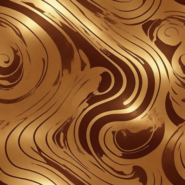 Elegant Golden Curves Luxurious Background Pattern