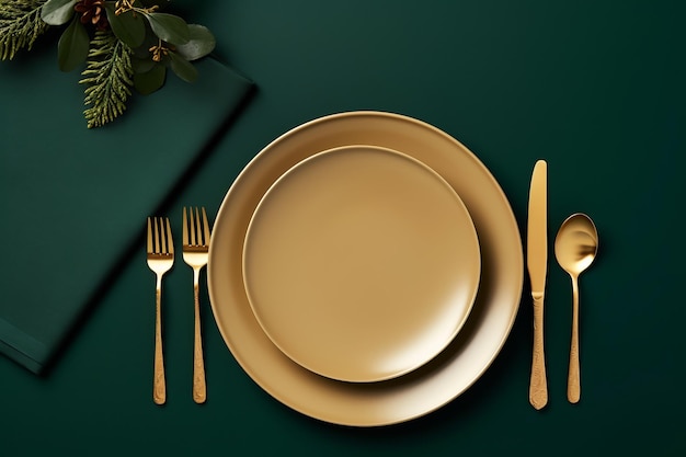 Elegant Impressions Exquisite Festive Place Setting for Luxurious Dining Experiences