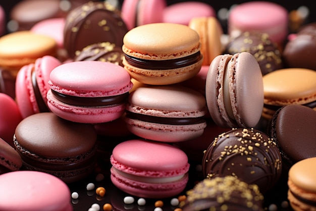 Elegant and indulgent chocolatecovered macarons wi 00178 03