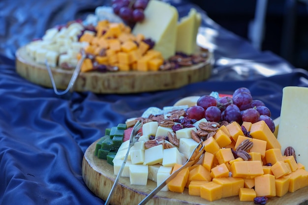 Elegant kaasplateau op buffet