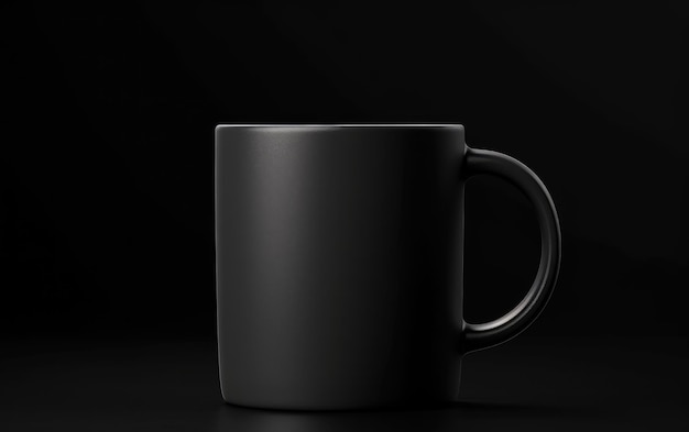 Elegant klassiek koffiekopje op zwarte achtergrond