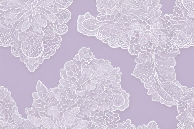 Photo elegant lace pattern background in white on soft pastel