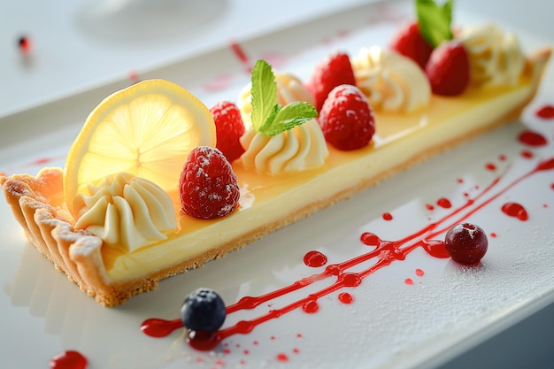 Elegant lemon tart