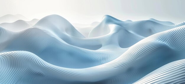 Elegant Light Blue Minimalist Abstract Design Generative AI