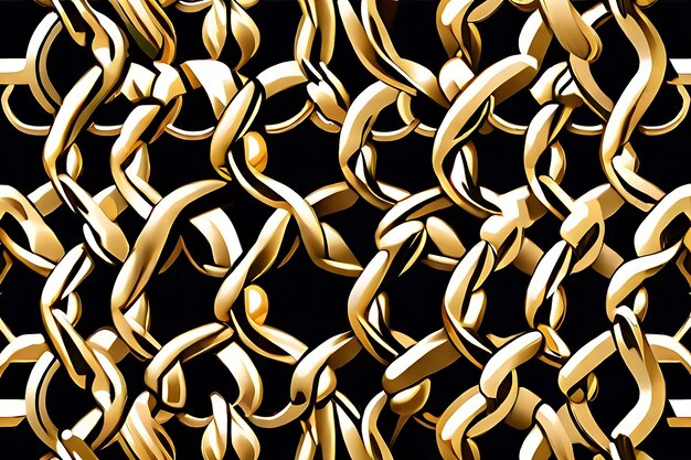 Photo elegant link chain style truchet pattern