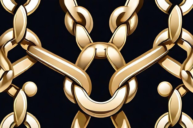 Photo elegant link chain style truchet pattern