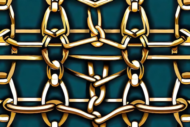 Photo elegant link chain style truchet pattern