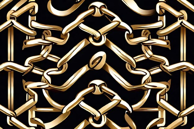 Photo elegant link chain style truchet pattern