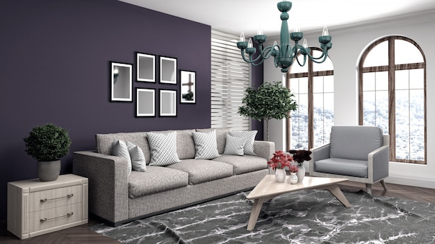 Elegant living room interior