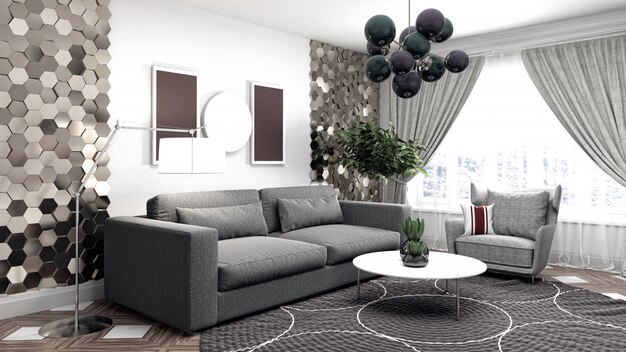 Elegant living room interior