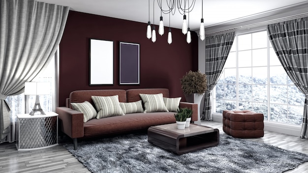 Elegant living room interior