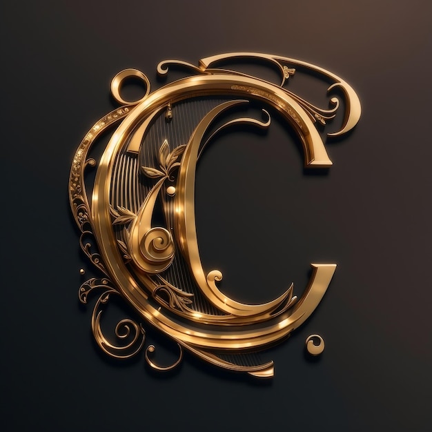 elegant logo with letter C