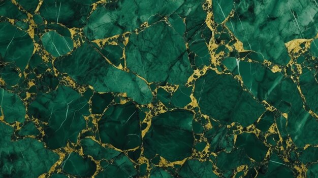 Foto elegante e lussuoso sfondo di marmo verde con consistenza di luccichio dorato