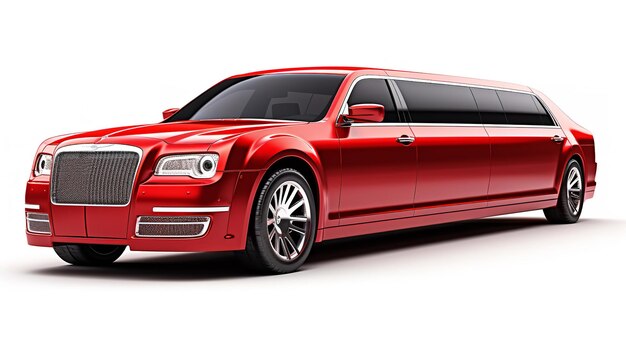 Elegant Luxury Limousine Cruising City Streets AI Generated