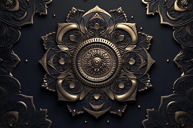 Elegant mandala background with luxurious style