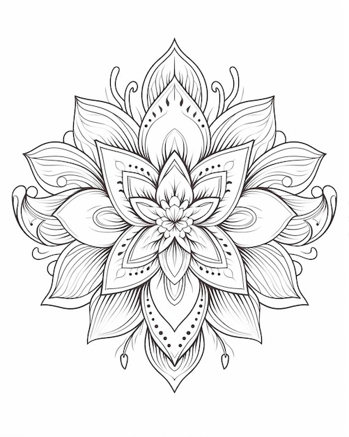 Elegant Mandala te kleuren
