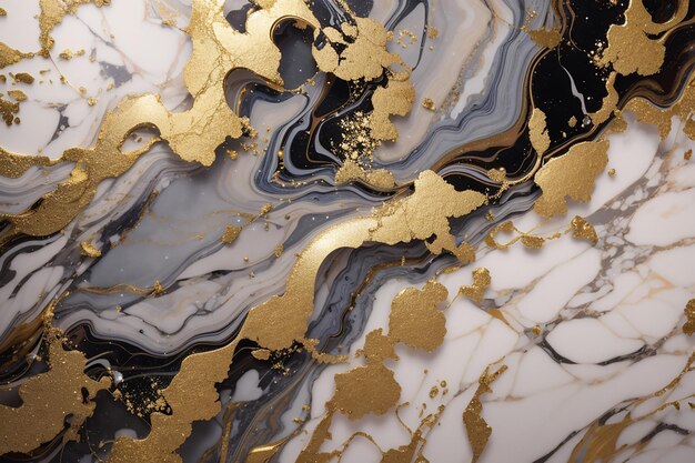 Elegant marble background with gold glitter