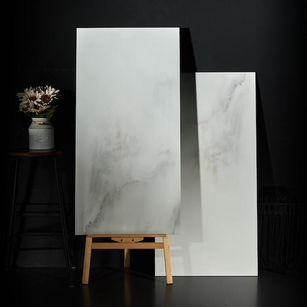 elegant marble-look tiles