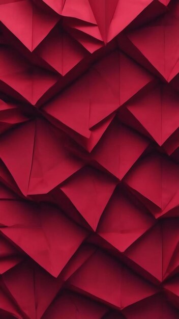 Элегантный коричнево-красный бумажный оригами абстрактный фон