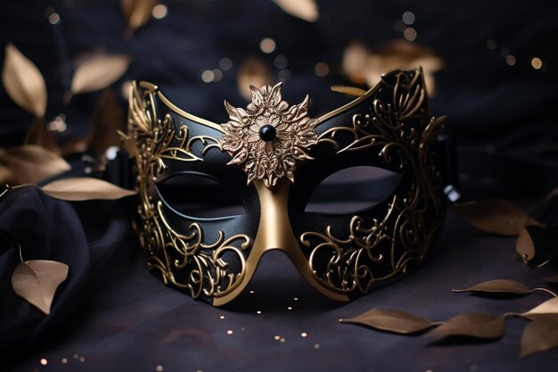 Elegant Mask with Glittering Accents