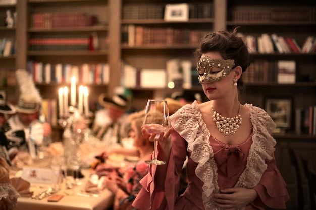 Elegant masquerade party