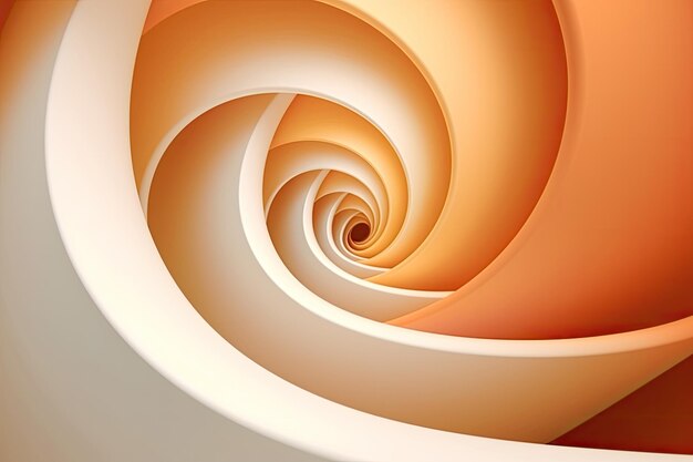 Elegant minimalistic background with a single spiral evoking a sense of harmony and evolution