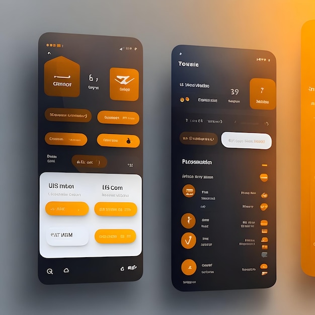 Elegant Mobile App UI Design