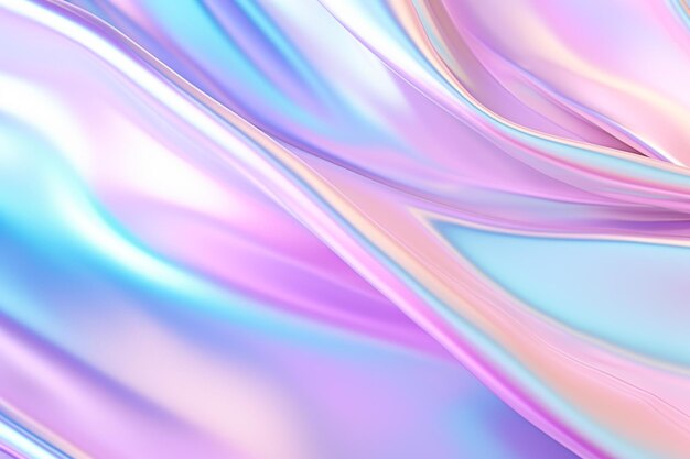 Elegant modern abstract holographic background with smooth silk elegance and copy space ai generated