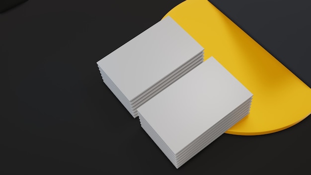 Elegant and modern business card mockup