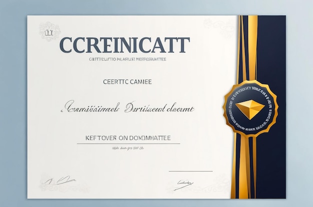 elegant and modern certificate of appreciation design template