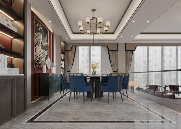 Elegant modern interieur in de eetkamer